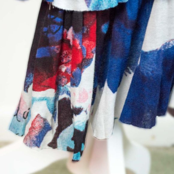 Desigual Women's Vest Hielo Summer Red, White & Blue Dress Large - Picture 11 of 11